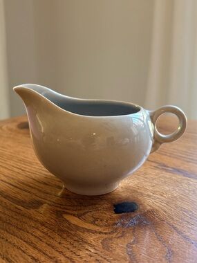 Vintage Dove Gray Ballerina Universal Potteries Creamer with Handle